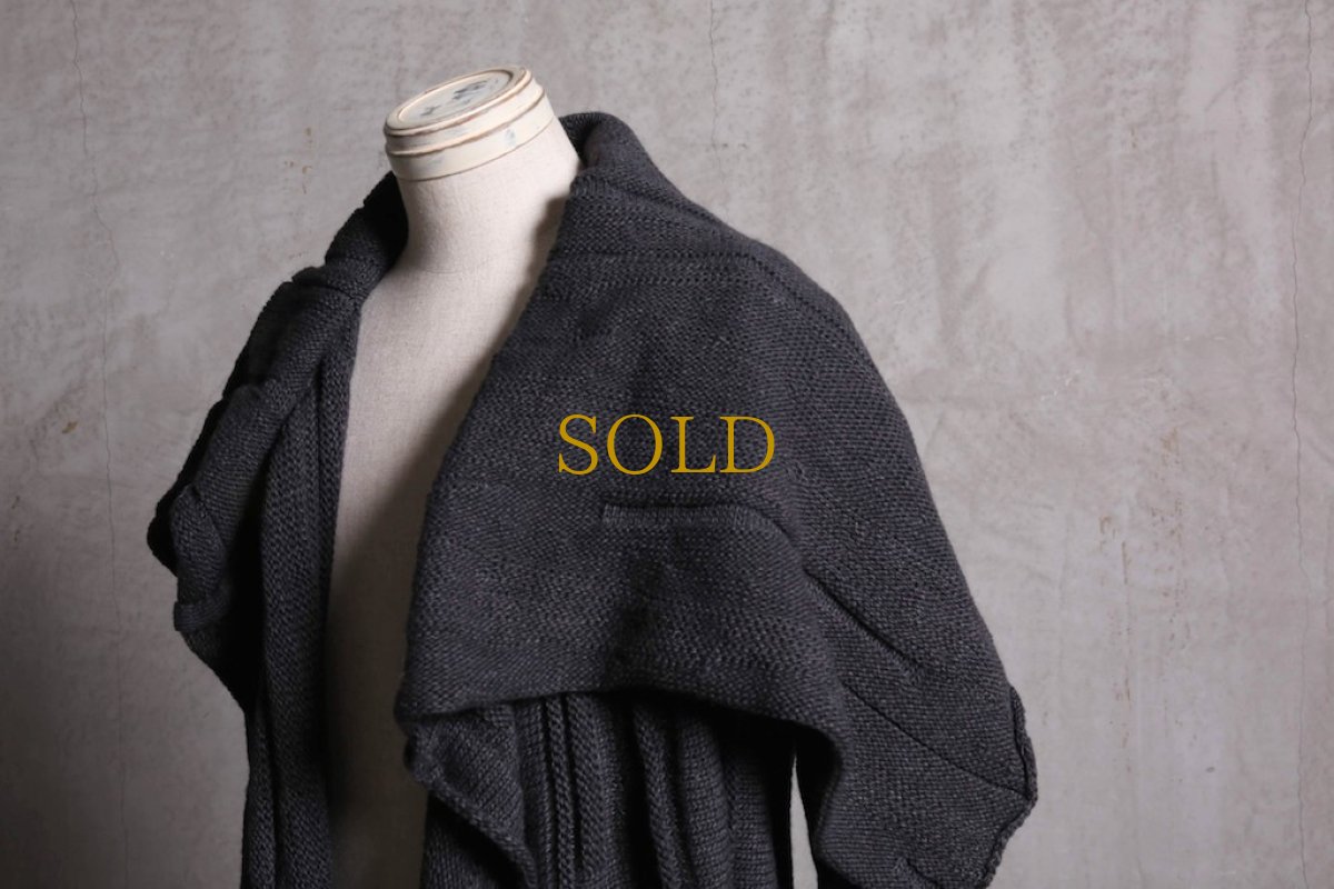 画像6: Nostra Santissima / ノストラ サンティッシマ / M03 Draping Long Knit Cardigan Coat (6)