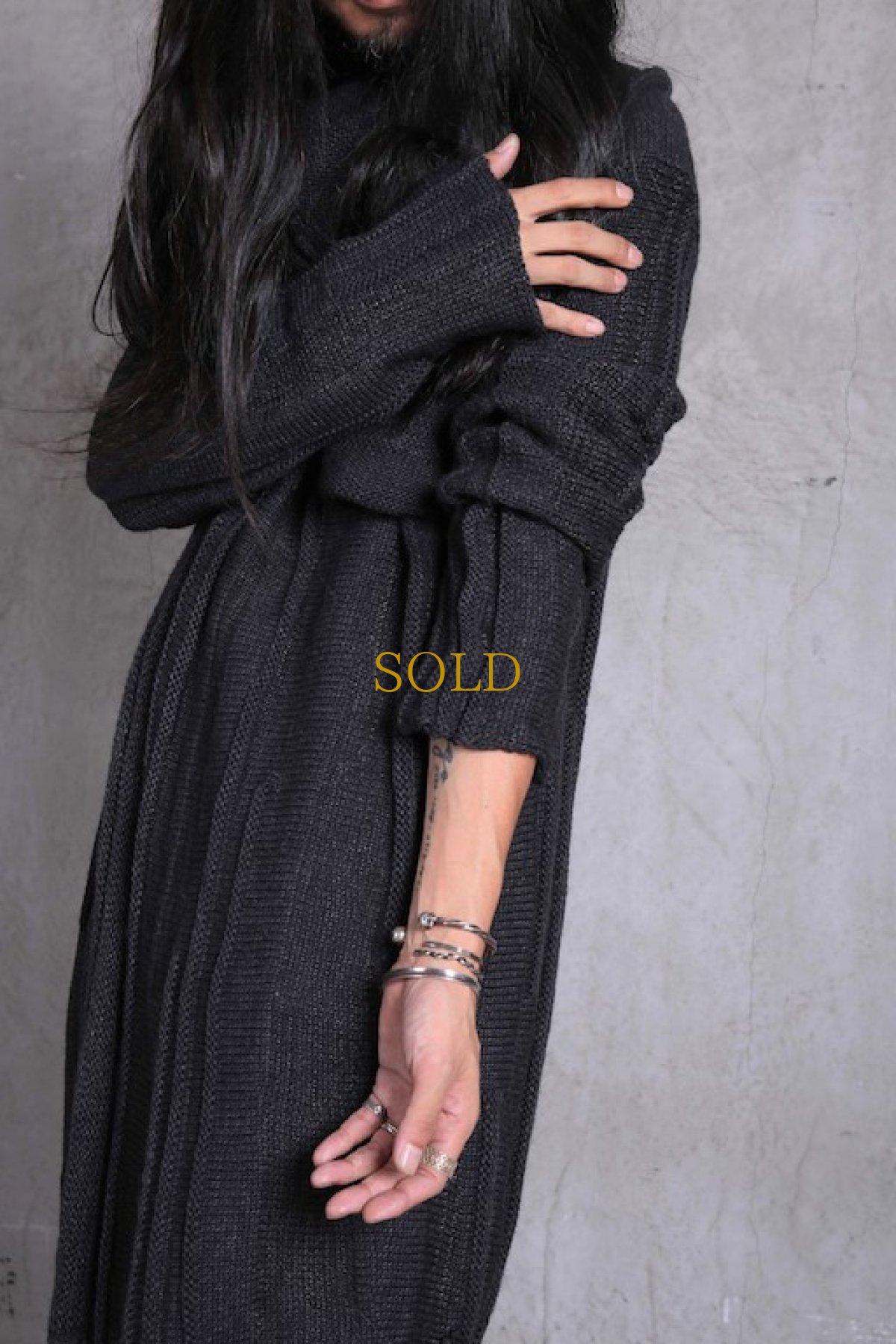画像10: Nostra Santissima / ノストラ サンティッシマ / M03 Draping Long Knit Cardigan Coat (10)