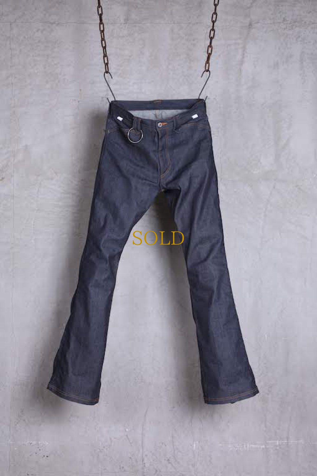 画像1: JUVENILE HALL ROLLCALL / ジュヴェナイルホールロールコール / 1324 / BONTAGE BOOTS CUT DENIM PANTS (1)