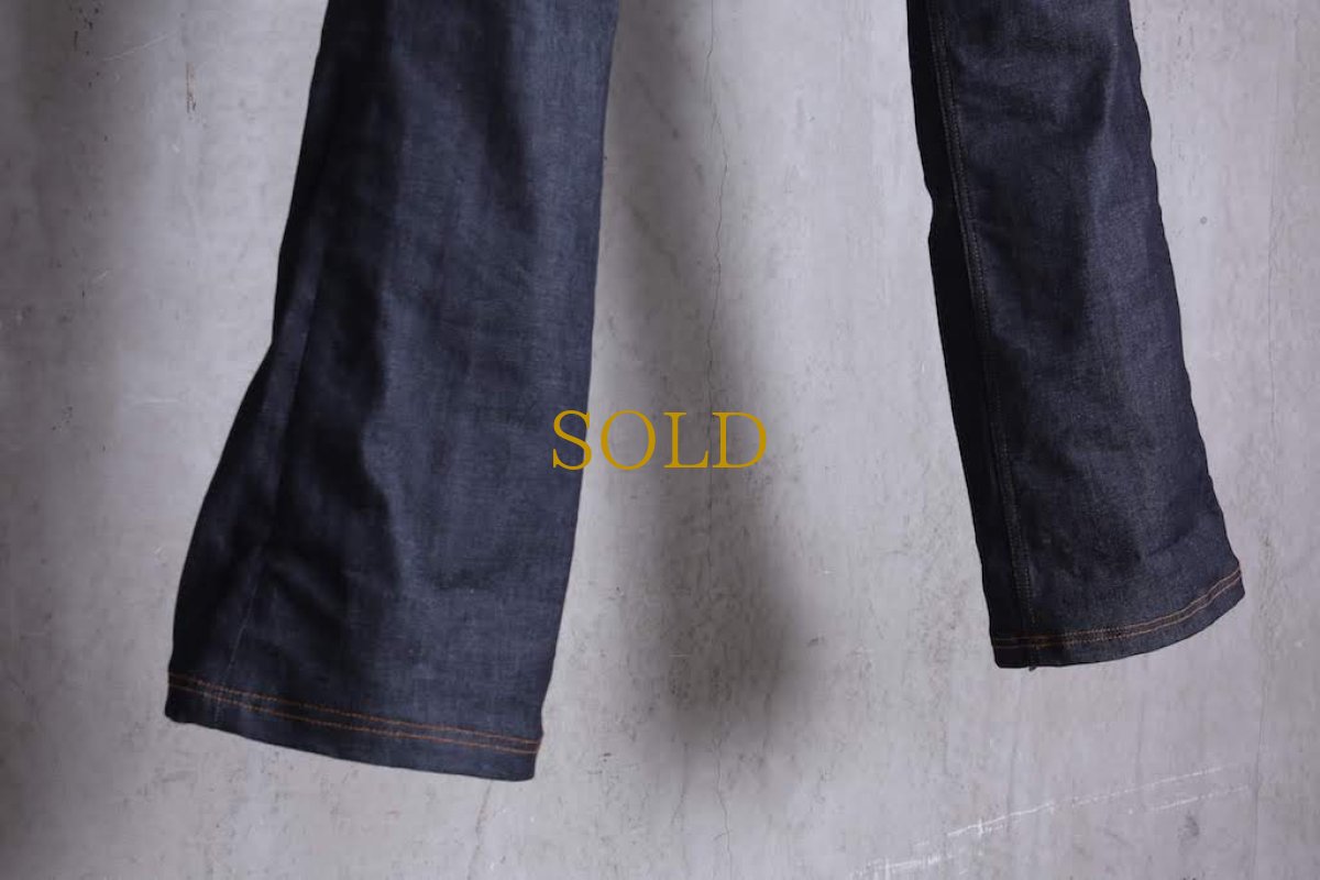 画像13: JUVENILE HALL ROLLCALL / ジュヴェナイルホールロールコール / 1324 / BONTAGE BOOTS CUT DENIM PANTS (13)