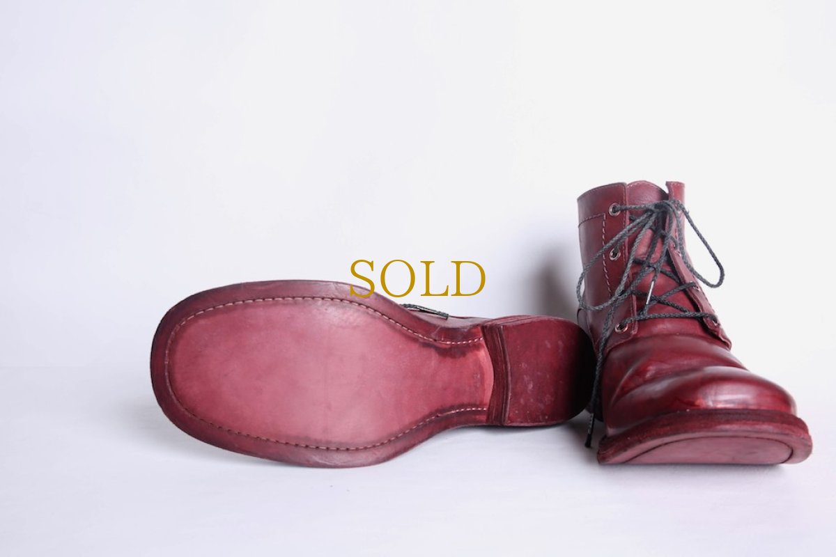 画像5: incarnation / インカネーション /  31911V-7655 HORSE LEATHER ANCLE 4 HOLE LINED LEATHER SOLE (5)