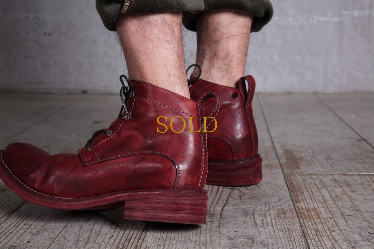 画像17: incarnation / インカネーション /  31911V-7655 HORSE LEATHER ANCLE 4 HOLE LINED LEATHER SOLE (17)