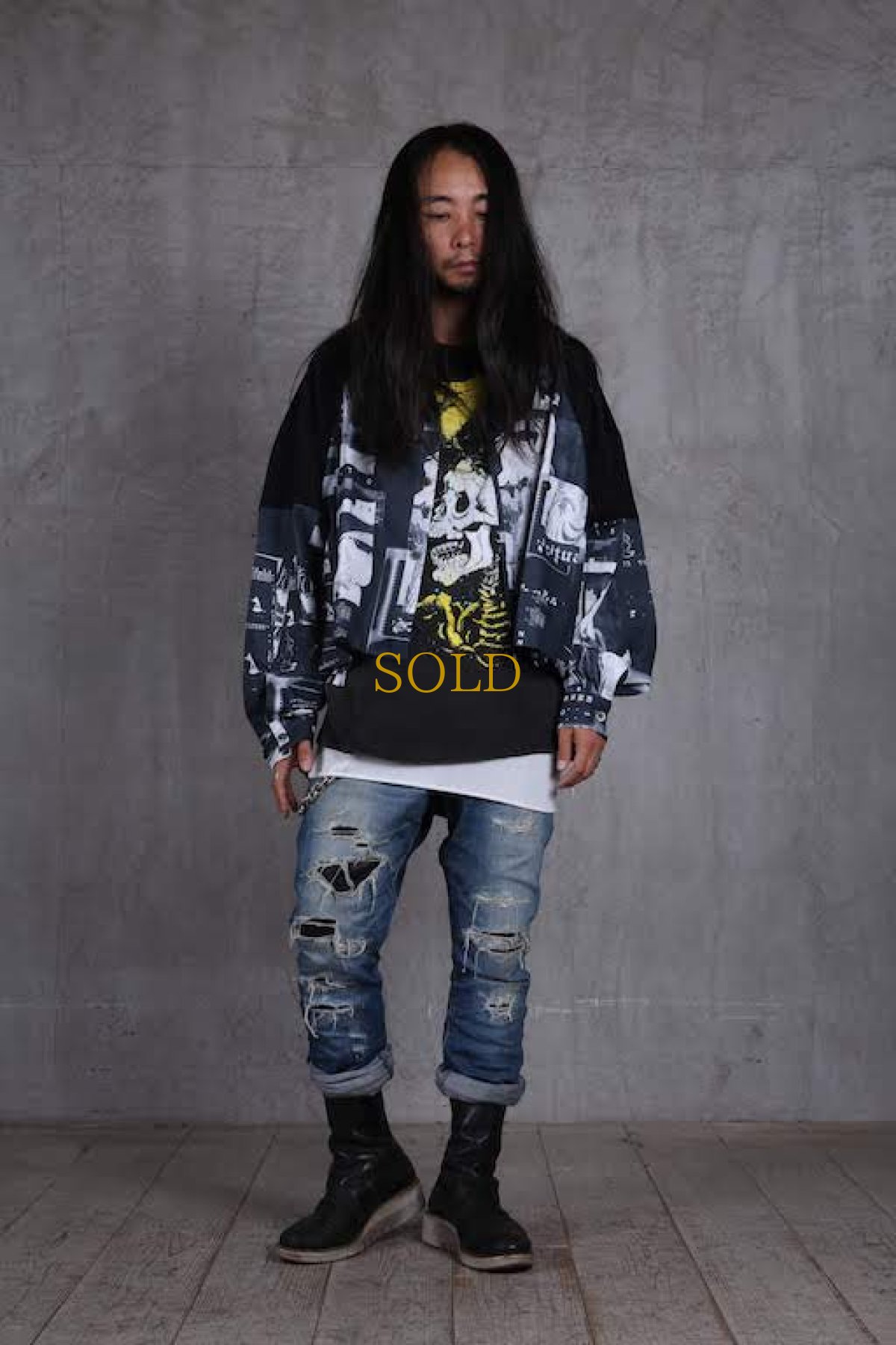 画像17: JUVENILE HALL ROLLCALL / ジュヴェナイルホールロールコール / 1343 / Desineger’s  Collage Graphic Swicthing Shirts (17)