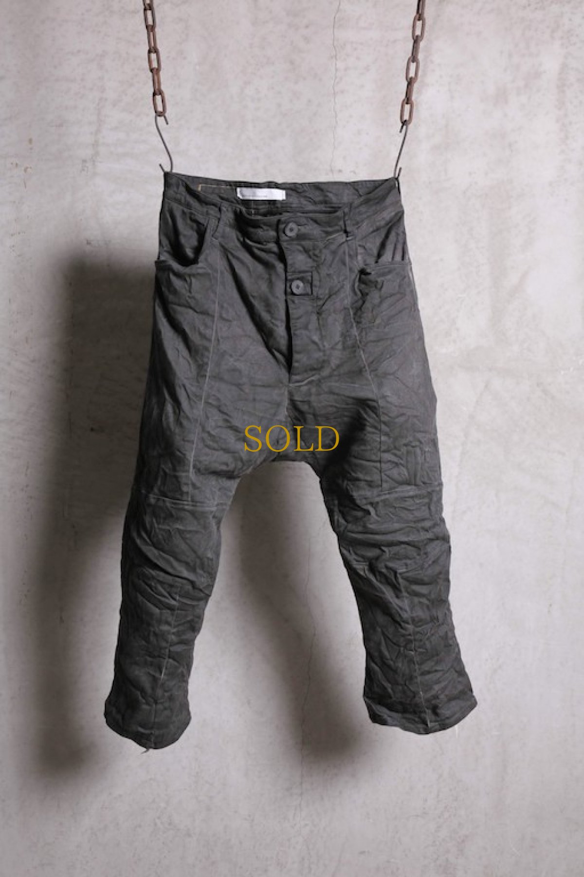 画像1: Nostra Santissima / ノストラ サンティッシマ / P04 Drop Clocth Denim Pants  (1)