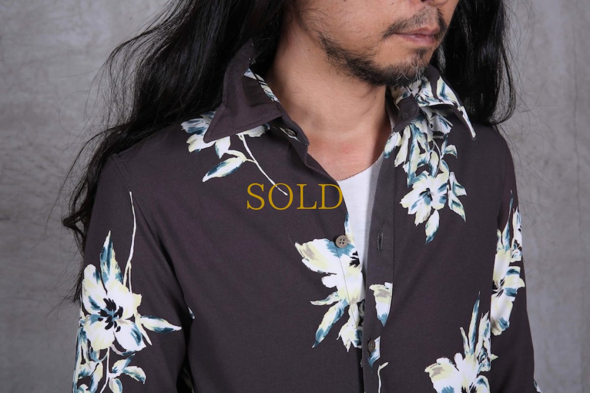 画像12: Thee OLD CIRCUS '' 1973 '' / 9300 / " Burned flowers " / ダストフラワープリント メロディシャツ (12)