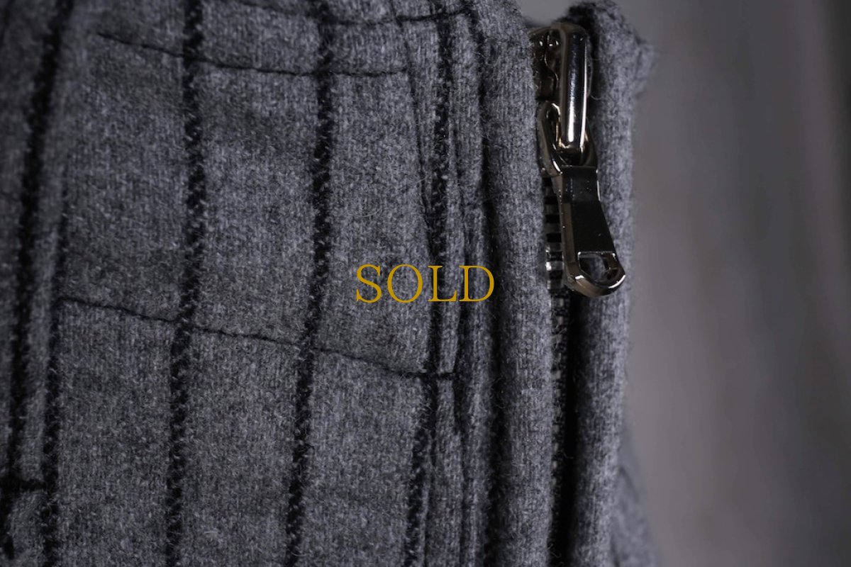 画像9: Thee OLD CIRCUS '' 1973 '' / 9325 / " Meaning of candle light " / ワイドストライプストレッチウール Rot-9 サルエルスリムパンツ (9)