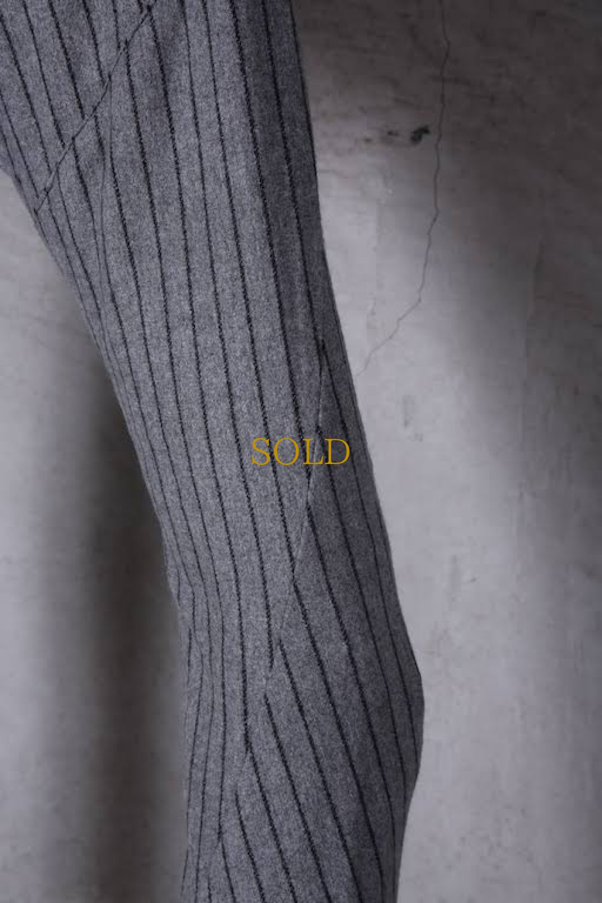 画像13: Thee OLD CIRCUS '' 1973 '' / 9325 / " Meaning of candle light " / ワイドストライプストレッチウール Rot-9 サルエルスリムパンツ (13)