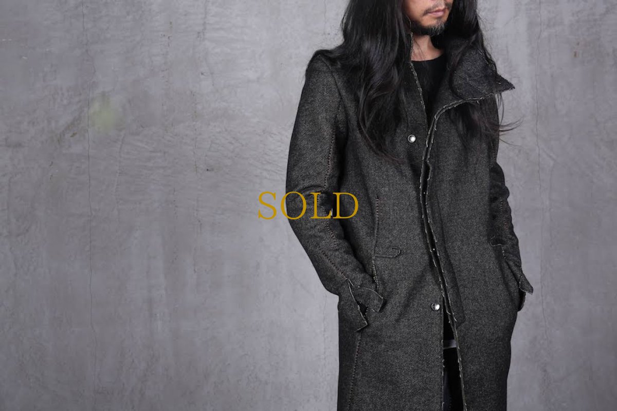 画像17: incarnation / インカネーション /  31976-5310  WOOL TWILL BIAS FRY FRONT W/POCKET COAT LINED (17)