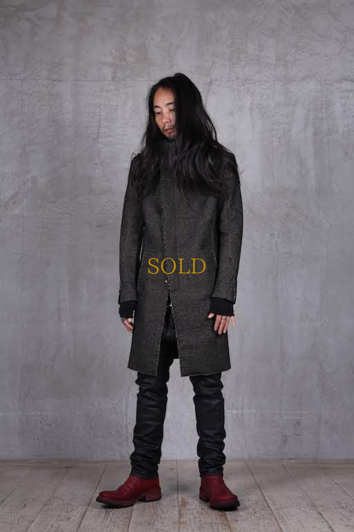 画像14: incarnation / インカネーション /  31976-5310  WOOL TWILL BIAS FRY FRONT W/POCKET COAT LINED (14)