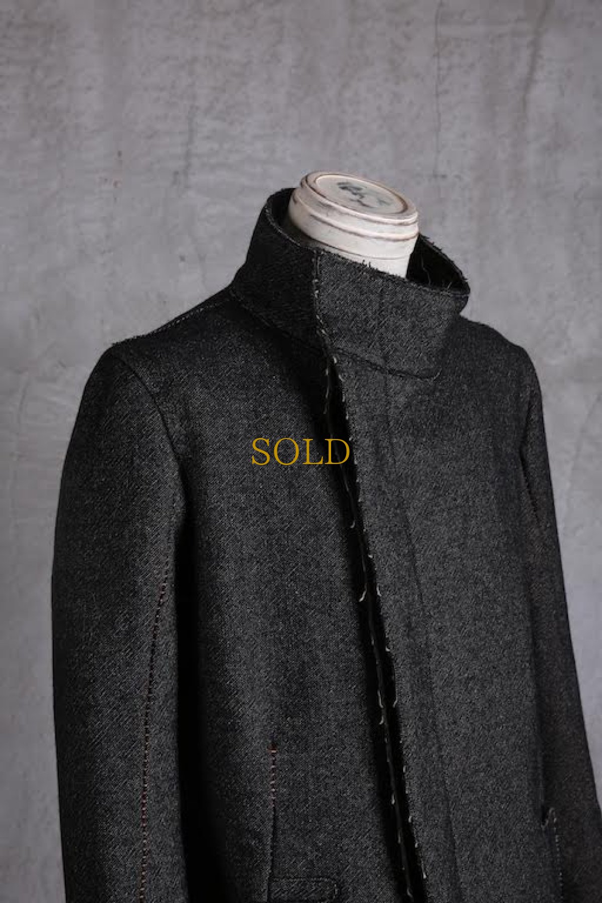 画像5: incarnation / インカネーション /  31976-5310  WOOL TWILL BIAS FRY FRONT W/POCKET COAT LINED (5)