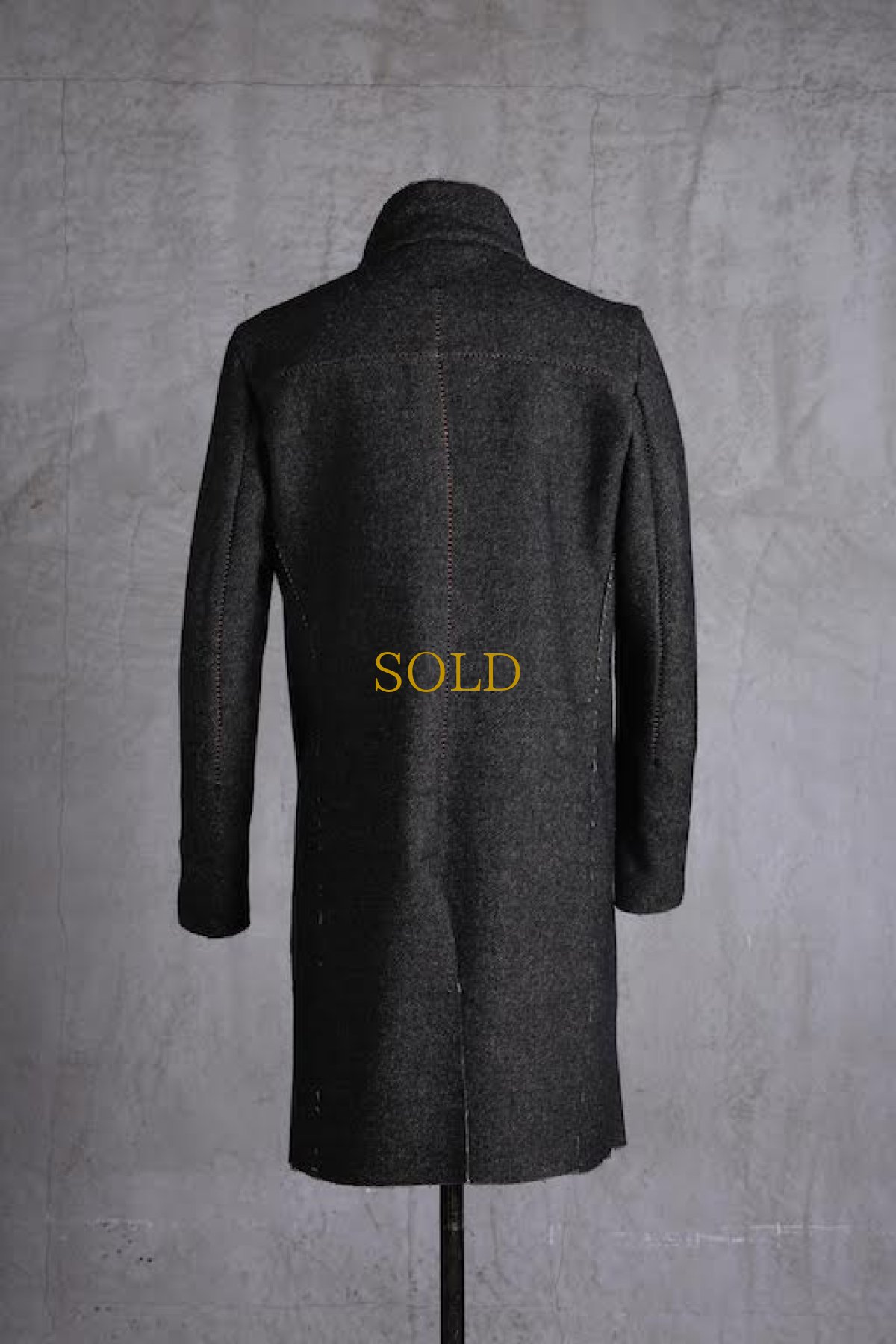 画像2: incarnation / インカネーション /  31976-5310  WOOL TWILL BIAS FRY FRONT W/POCKET COAT LINED (2)