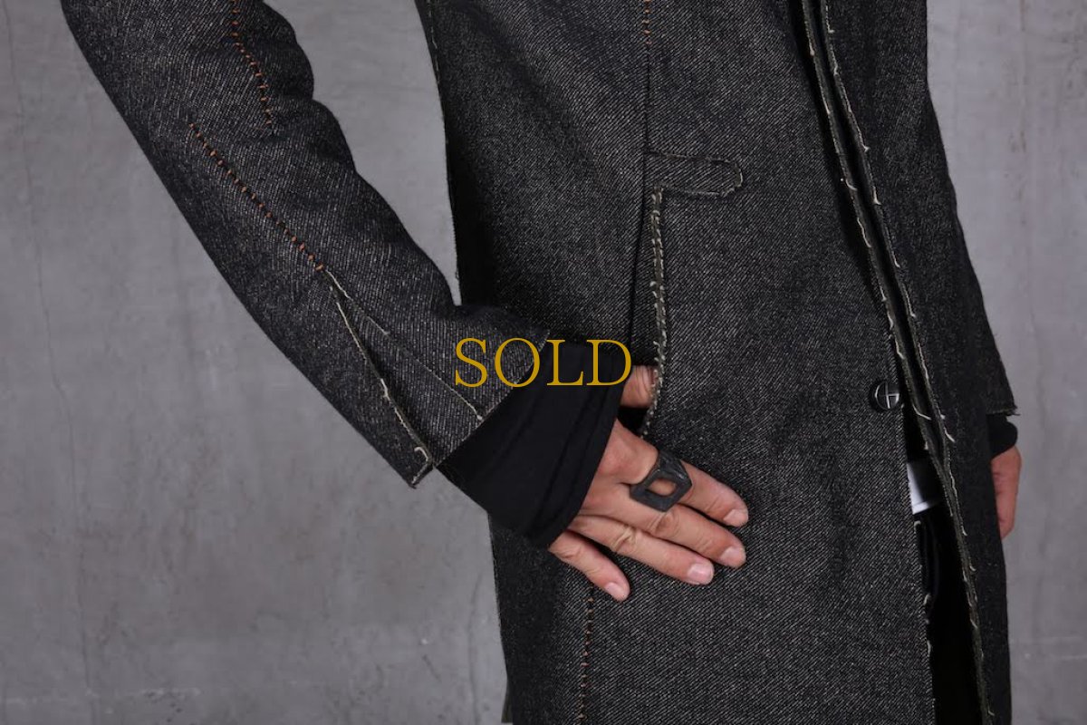 画像7: incarnation / インカネーション /  31976-5310  WOOL TWILL BIAS FRY FRONT W/POCKET COAT LINED (7)