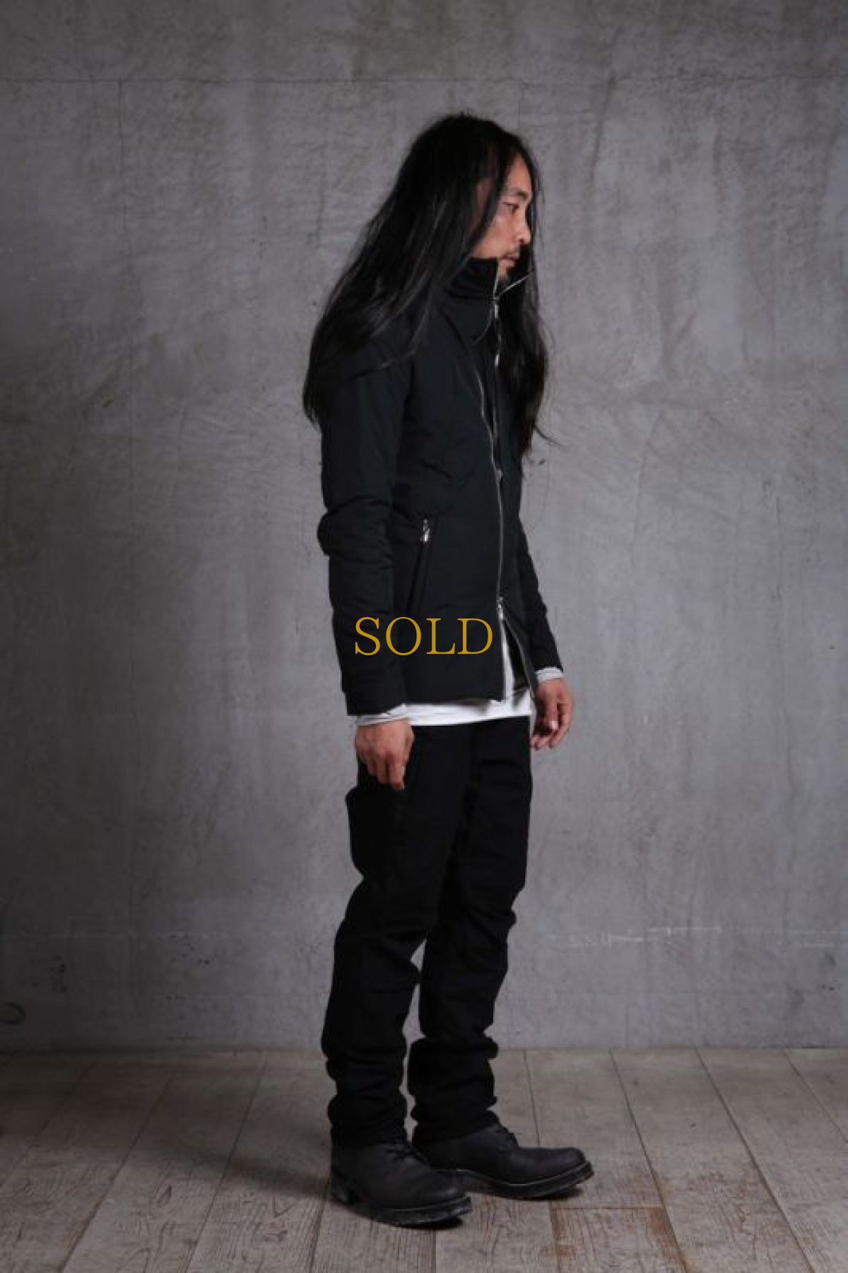 画像18: Thee OLD CIRCUS '' 1973 '' / 9318 / '' Falling fire '' / ディストーションハイネック 塩縮シワ加工ナイロン “プリマロフト”ブルゾン (18)