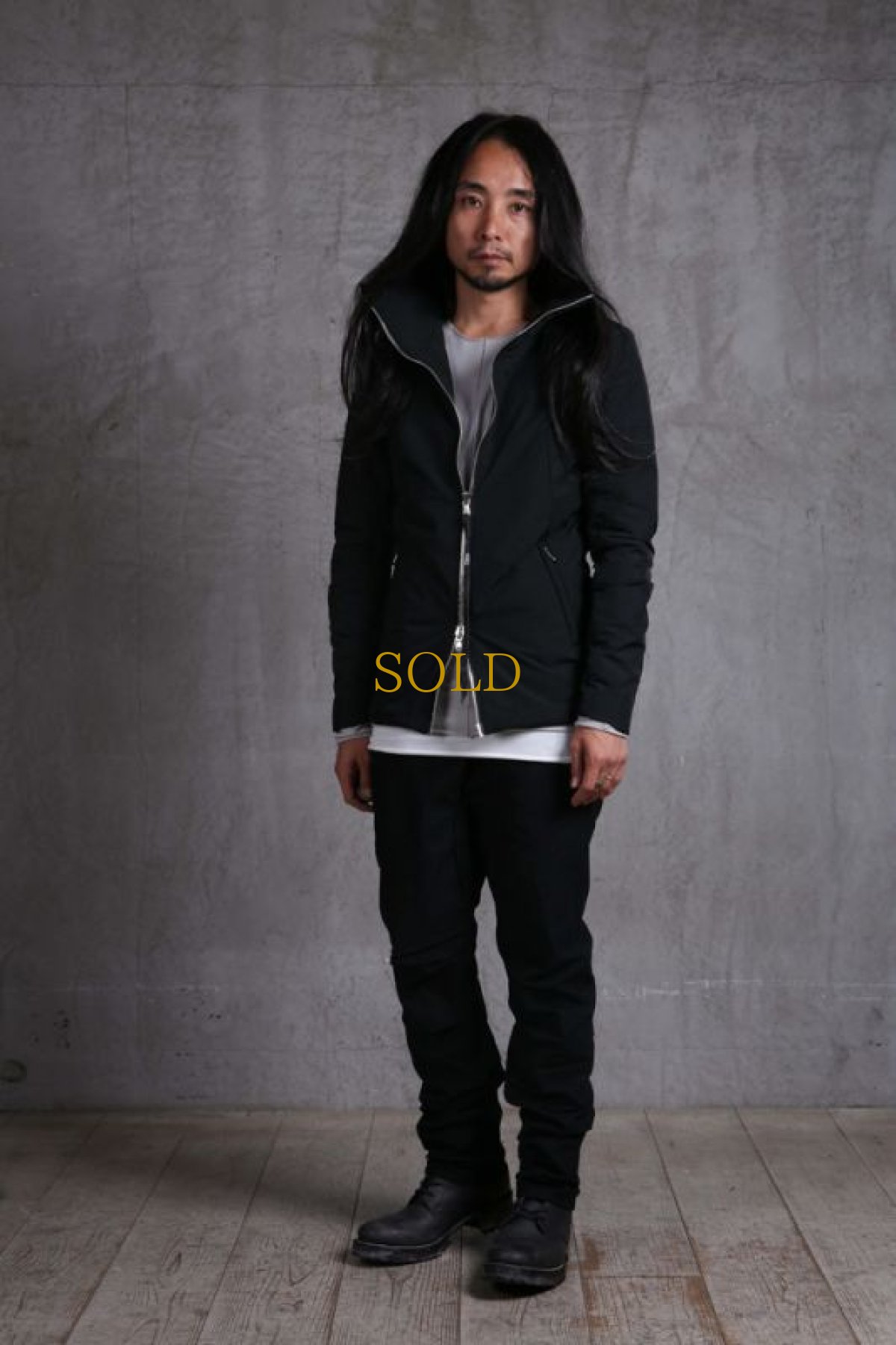 画像17: Thee OLD CIRCUS '' 1973 '' / 9318 / '' Falling fire '' / ディストーションハイネック 塩縮シワ加工ナイロン “プリマロフト”ブルゾン (17)