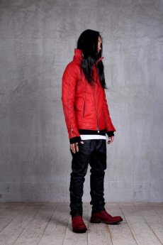 画像12: incarnation / インカネーション /  11917-4440  CALF LEATHER HIGHNECK BIAS ZIP DOWN BLOUSON LINED -EDEN Exclusive- (12)