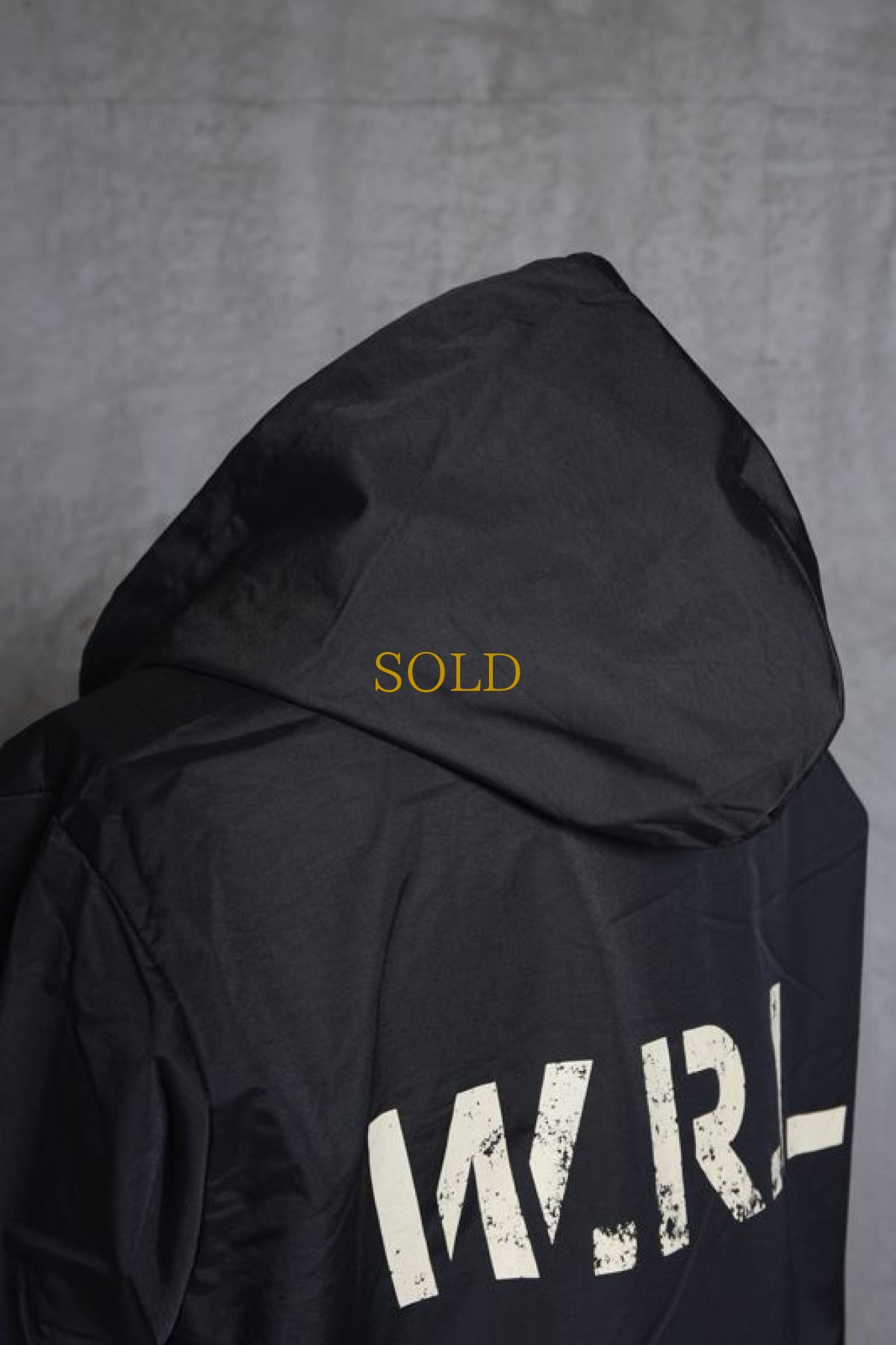 画像14: Old GT / WR-7308 '' DARK BLACK OIL " / RAIN STOPPER NYLON HOOD JKT (14)