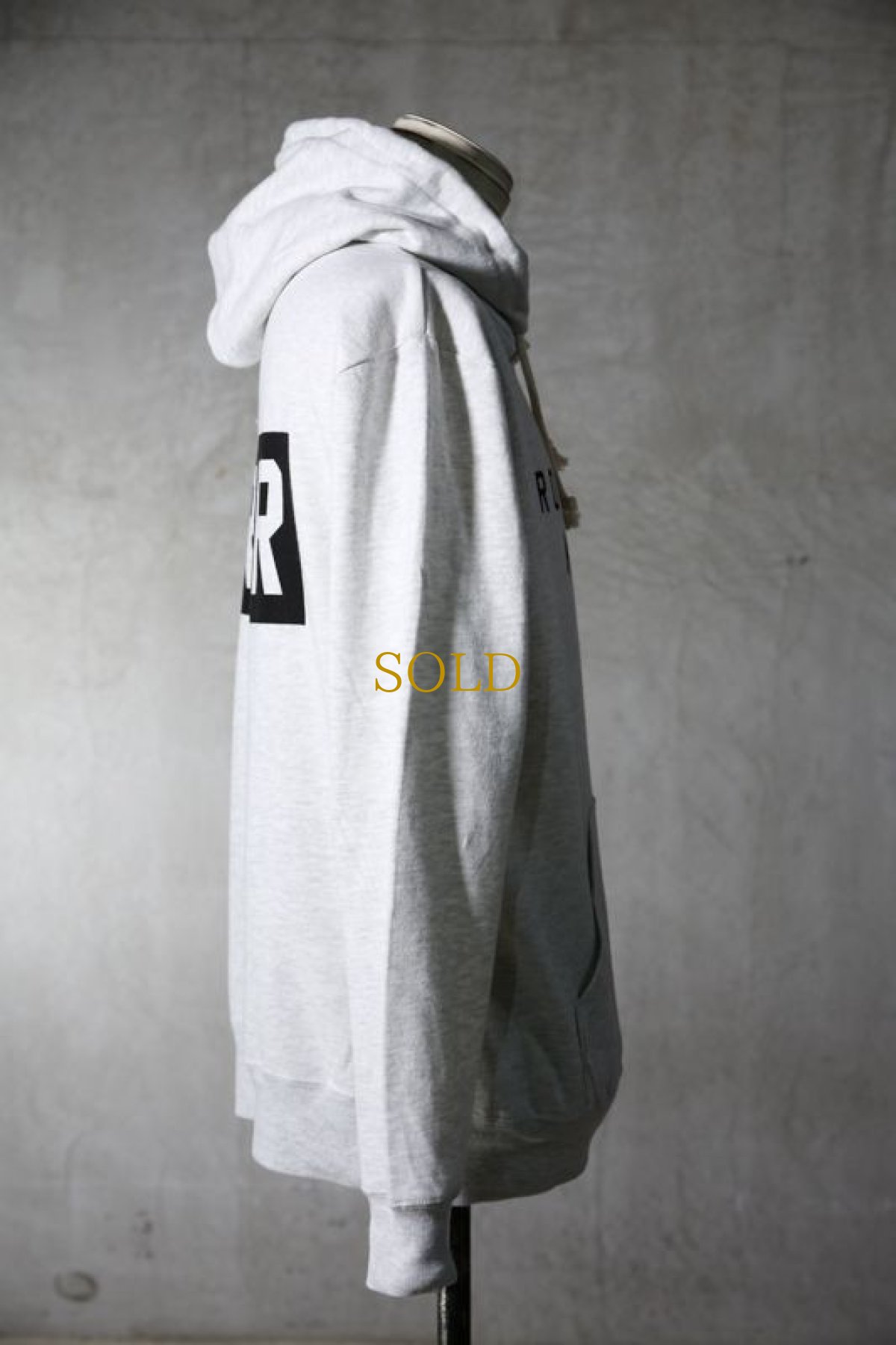 画像5: Old GT / WR-0003 '' OLIVE OIL TEARS " / RRK LIGHT WEIGHT SWEAT HOODIE (5)