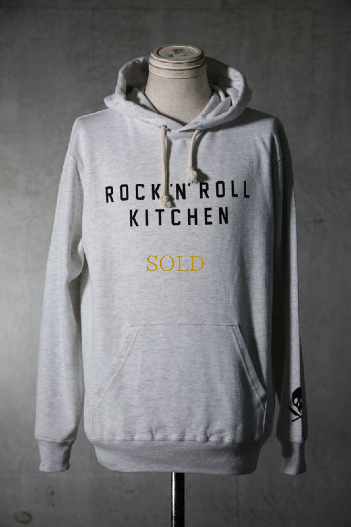 画像1: Old GT / WR-0003 '' OLIVE OIL TEARS " / RRK LIGHT WEIGHT SWEAT HOODIE (1)