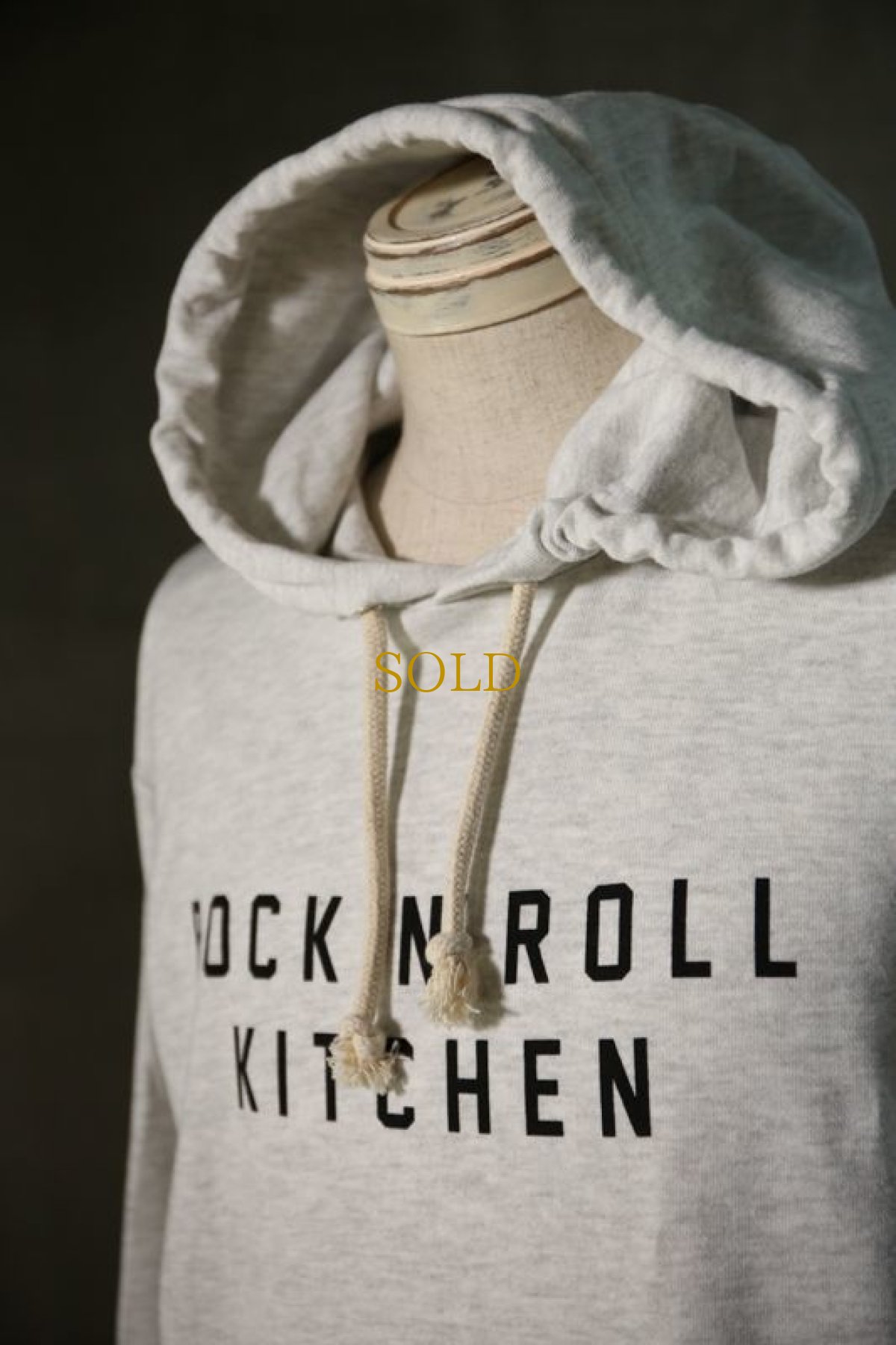 画像14: Old GT / WR-0003 '' OLIVE OIL TEARS " / RRK LIGHT WEIGHT SWEAT HOODIE (14)