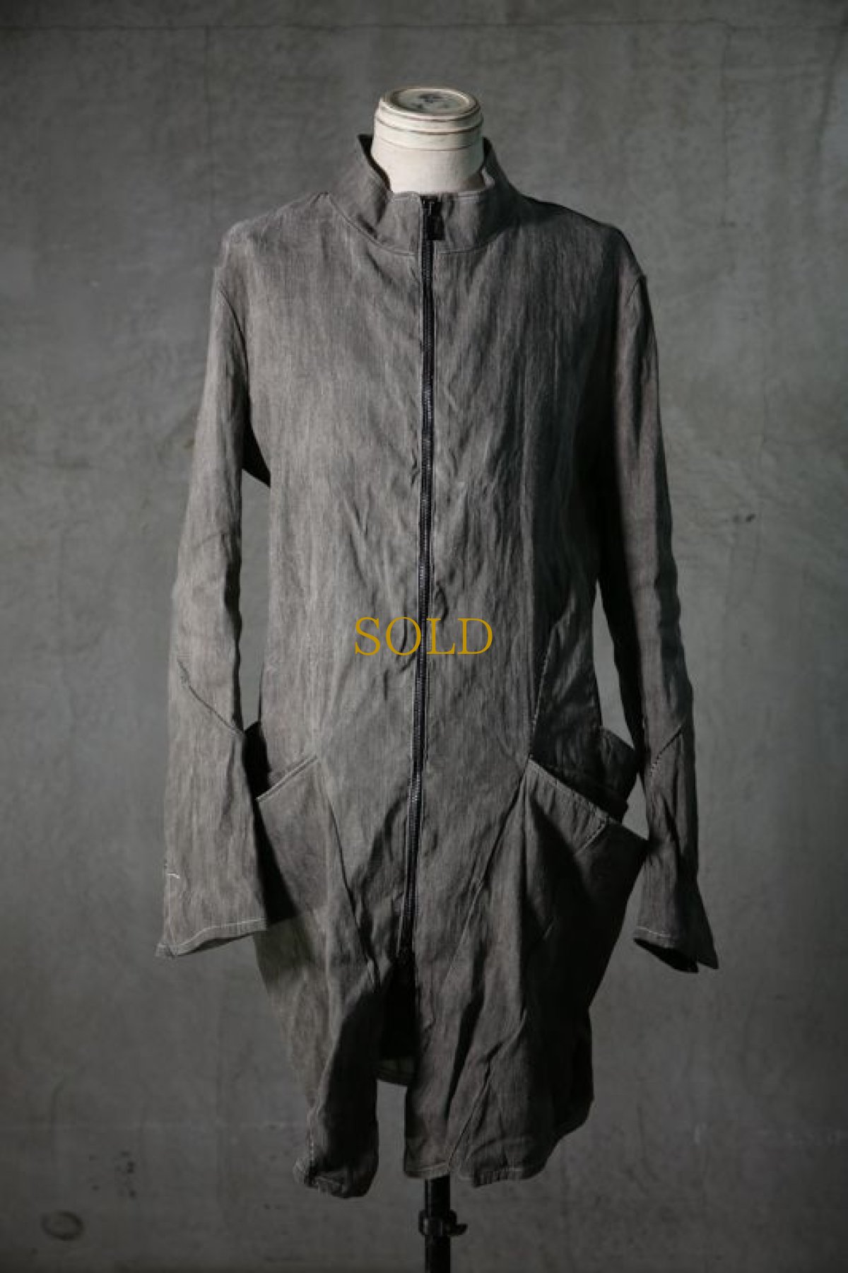 画像1: incarnation / インカネーション / 32072-5322 / ZIP FRONT W/POKET COAT UNLINED (1)