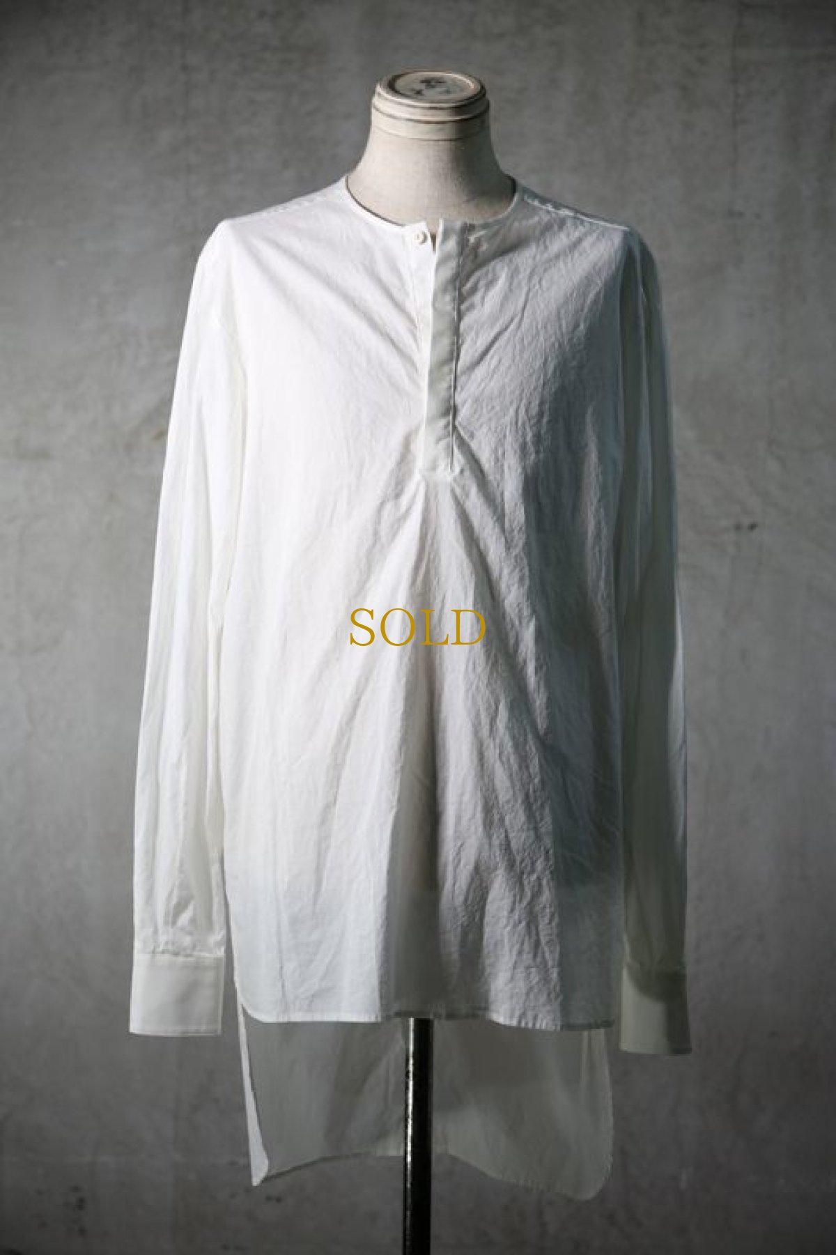 画像1: NostraSantissima / ノストラ サンティッシマ / C04 / PULLOVER STAND COLLAR MIDDLE SHIRTS (1)