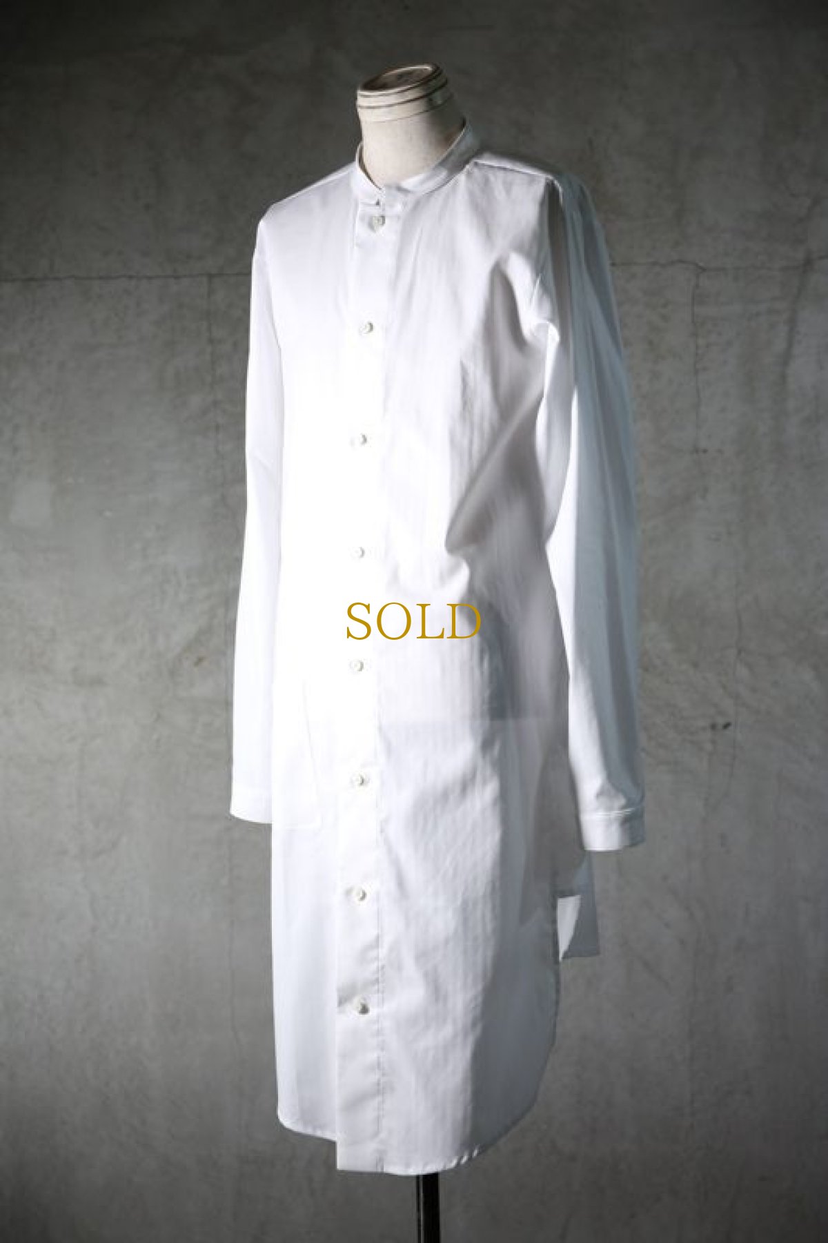 画像2: NostraSantissima / ノストラ サンティッシマ / C01*1 / SHORT STAND COLLAR LONG SHIRTS (2)