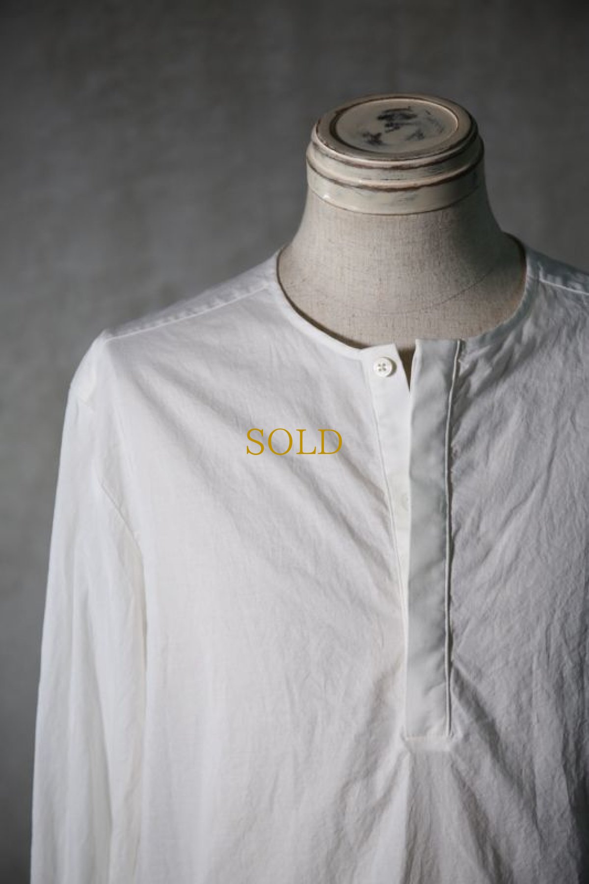 画像10: NostraSantissima / ノストラ サンティッシマ / C04 / PULLOVER STAND COLLAR MIDDLE SHIRTS (10)