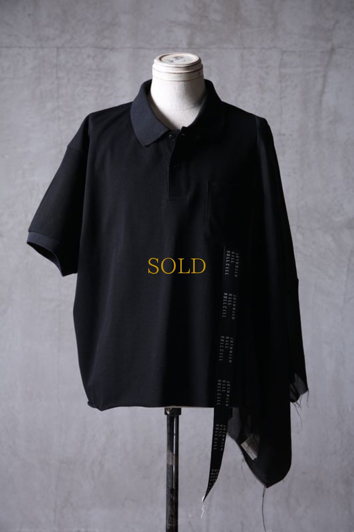 画像1: JUVENILE HALL ROLLCALL / ジュヴェナイルホールロールコール / 1438 / ASYMMETRY SLEEVE POLO-SHIRTS (1)