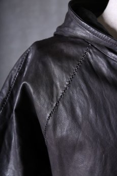 画像15: incarnation / インカネーション / 12015-3417 / SHEEP LEATHER HOODED RAGLAN ZIP FRONT SHIRTS LINED (15)