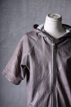 画像9: incarnation / インカネーション / 12015-3417 / SHEEP LEATHER HOODED RAGLAN ZIP FRONT SHIRTS LINED (9)