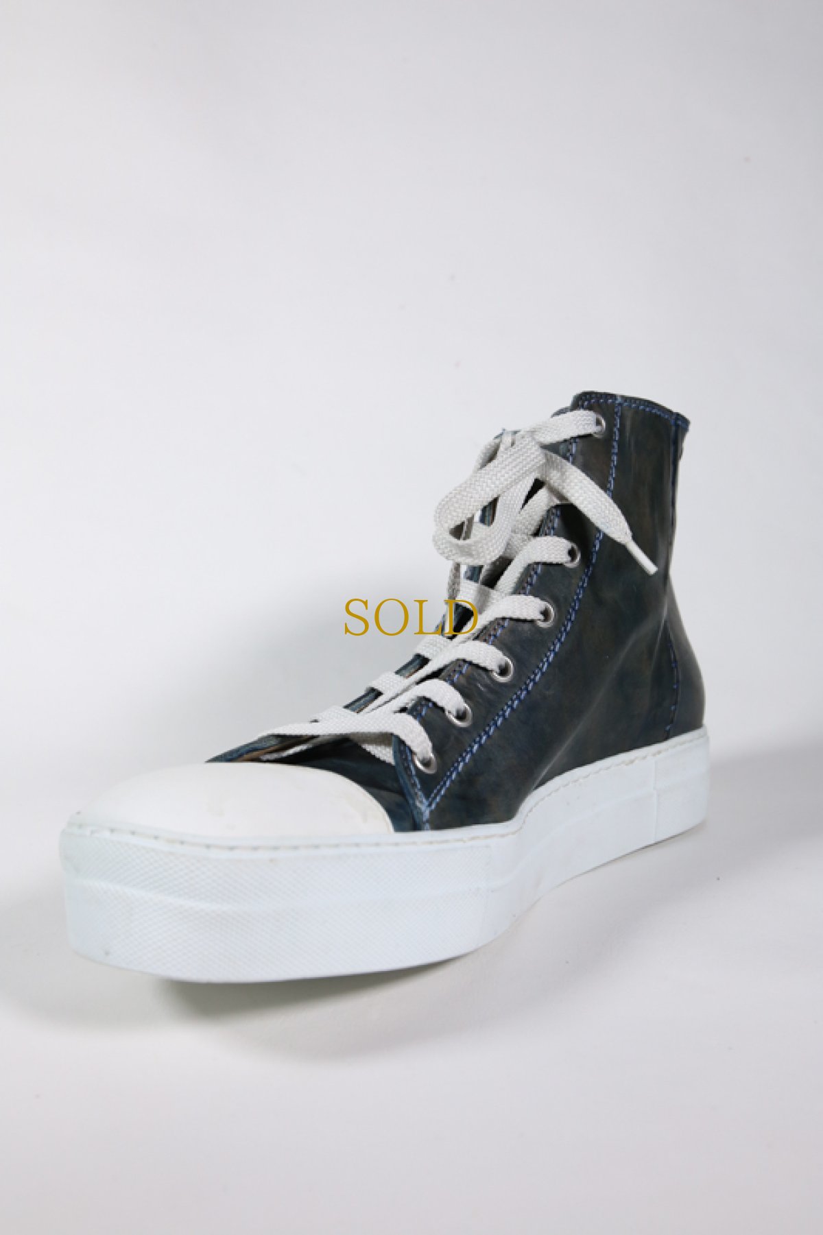 画像16: incarnation / インカネーション / 32011V-7585WZ / HORSE LEATHER HI CUT SNEAKER LINED BACK ZIP (16)