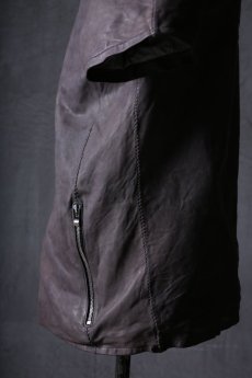 画像15: incarnation / インカネーション / 12015-3417 / SHEEP LEATHER HOODED RAGLAN ZIP FRONT SHIRTS LINED (15)