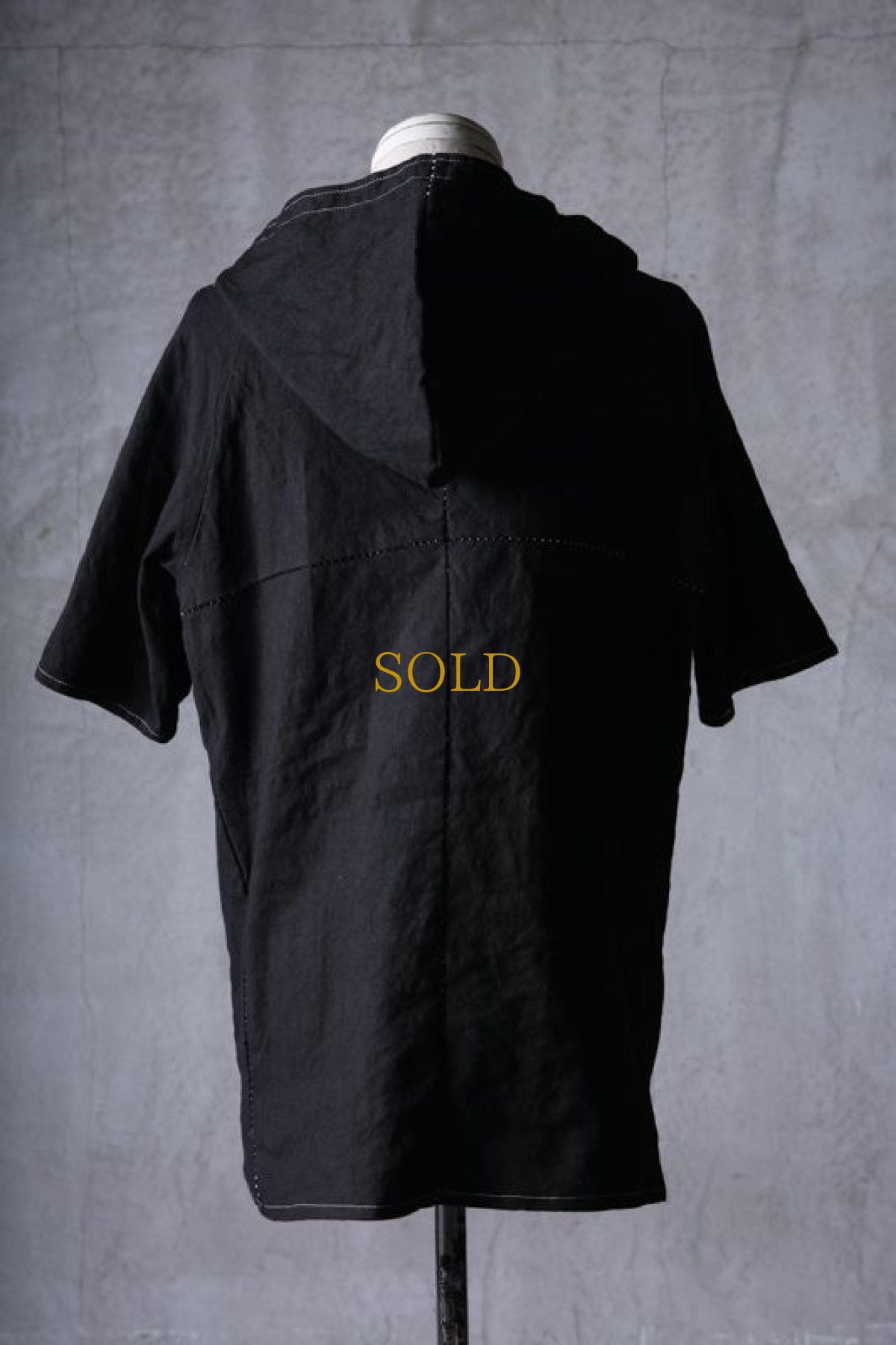 画像8: incarnation / インカネーション / 32071-3402 / LINEN 70% COTTON 27% ELASTERN 3% HOODED RAGLAN #2 SHORT SLEEVE (8)
