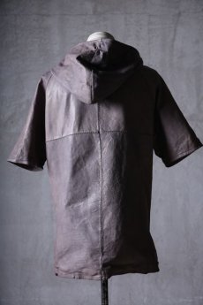 画像8: incarnation / インカネーション / 12015-3417 / SHEEP LEATHER HOODED RAGLAN ZIP FRONT SHIRTS LINED (8)