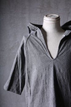 画像9: incarnation / インカネーション / 32071-3402 / LINEN 70% COTTON 27% ELASTERN 3% HOODED RAGLAN #2 SHORT SLEEVE (9)