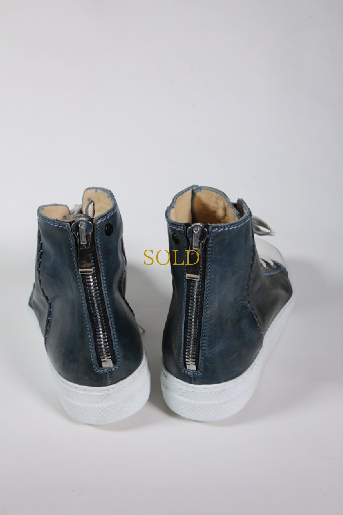 画像8: incarnation / インカネーション / 32011V-7585WZ / HORSE LEATHER HI CUT SNEAKER LINED BACK ZIP (8)