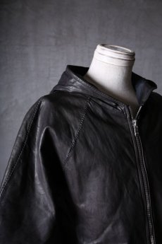 画像16: incarnation / インカネーション / 12015-3417 / SHEEP LEATHER HOODED RAGLAN ZIP FRONT SHIRTS LINED (16)