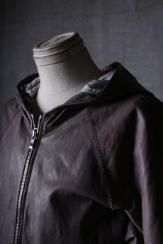 画像14: incarnation / インカネーション / 12015-3417 / SHEEP LEATHER HOODED RAGLAN ZIP FRONT SHIRTS LINED (14)