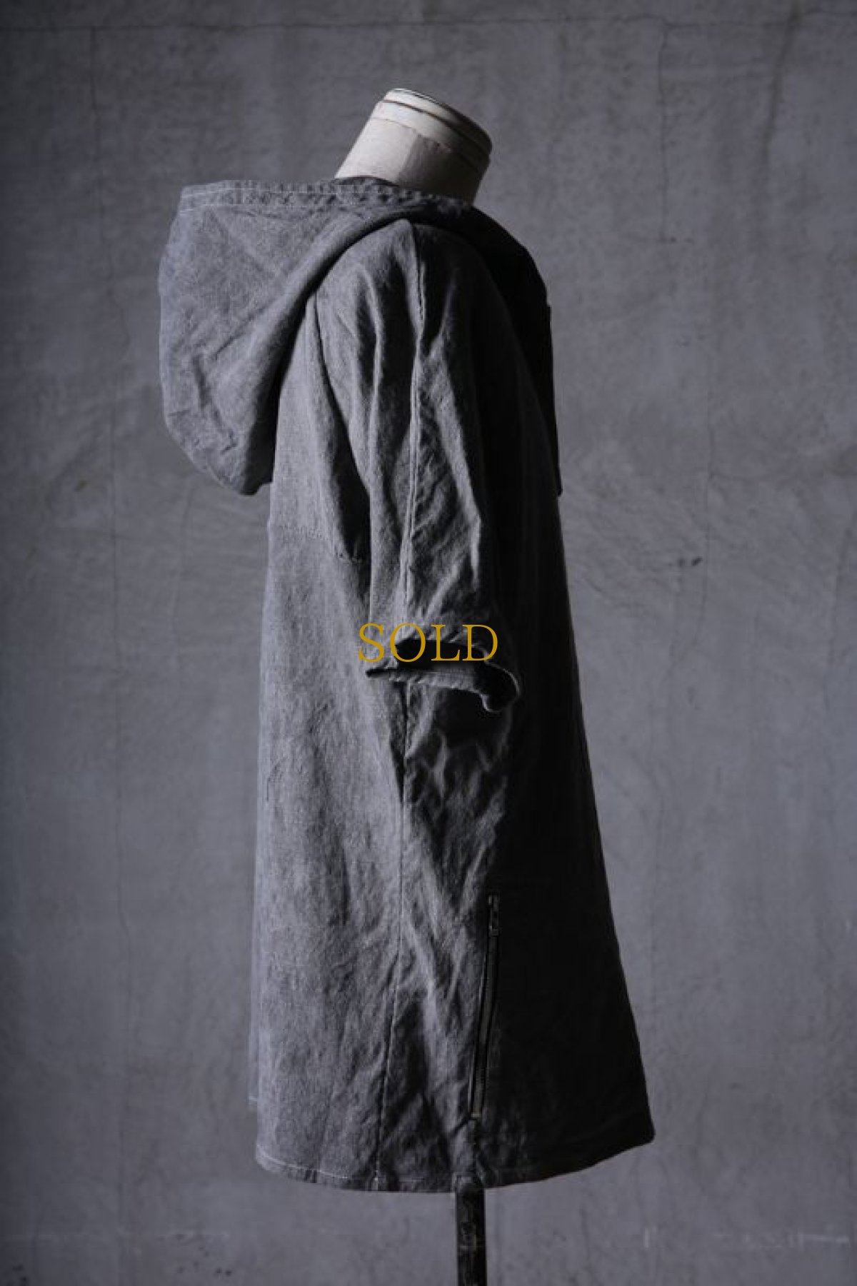 画像5: incarnation / インカネーション / 32071-3402 / LINEN 70% COTTON 27% ELASTERN 3% HOODED RAGLAN #2 SHORT SLEEVE (5)