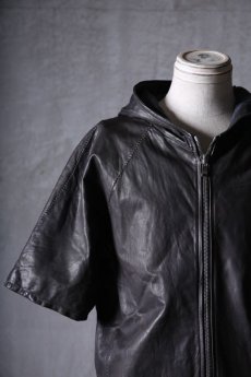 画像9: incarnation / インカネーション / 12015-3417 / SHEEP LEATHER HOODED RAGLAN ZIP FRONT SHIRTS LINED (9)