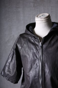 画像13: incarnation / インカネーション / 12015-3417 / SHEEP LEATHER HOODED RAGLAN ZIP FRONT SHIRTS LINED (13)