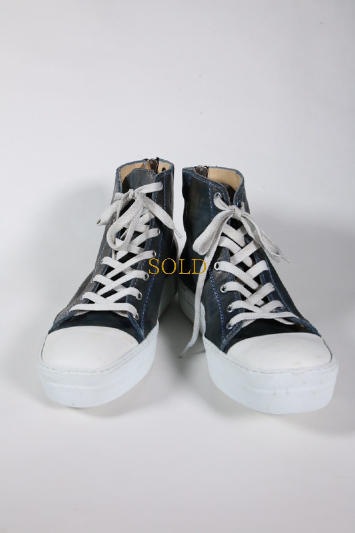 画像4: incarnation / インカネーション / 32011V-7585WZ / HORSE LEATHER HI CUT SNEAKER LINED BACK ZIP (4)