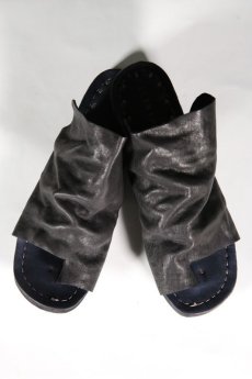 画像2: Portaille / ポルタユ / SaB-MC / Heated shrink horse Thong sandals (2)
