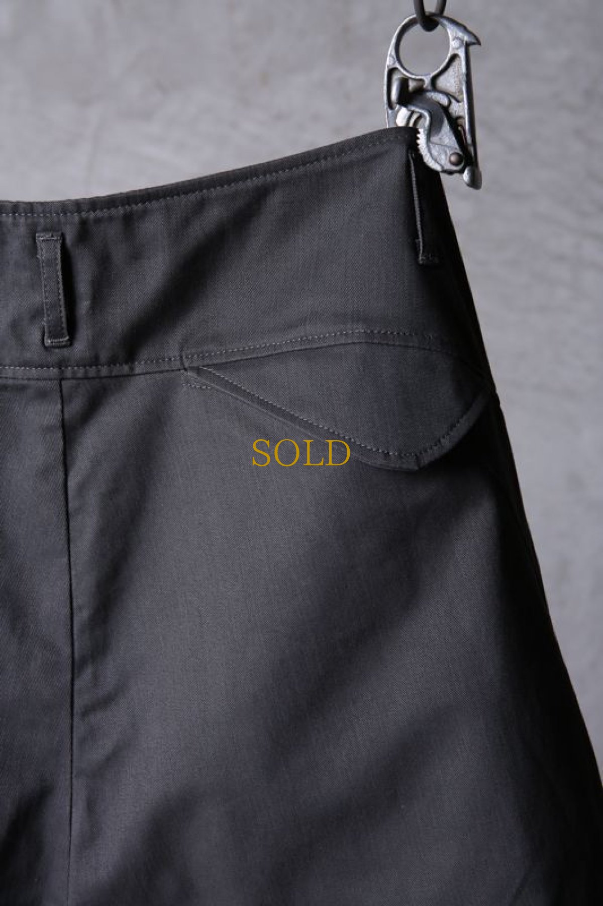 画像16: incarnation / インカネーション / 11883-6410C / COTTON 98% ELASTANE 2% PANTS SARROUEL CARGO SHORT (16)