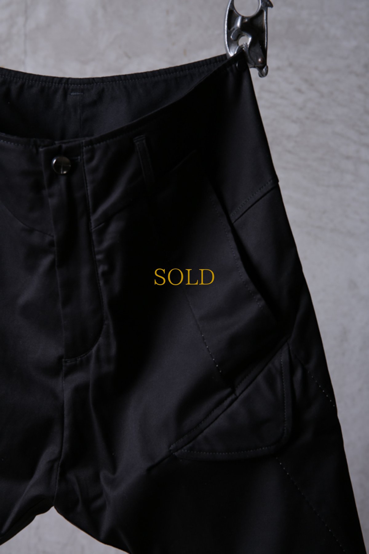 画像4: incarnation / インカネーション / 11883-6410C / COTTON 98% ELASTANE 2% PANTS SARROUEL CARGO SHORT (4)