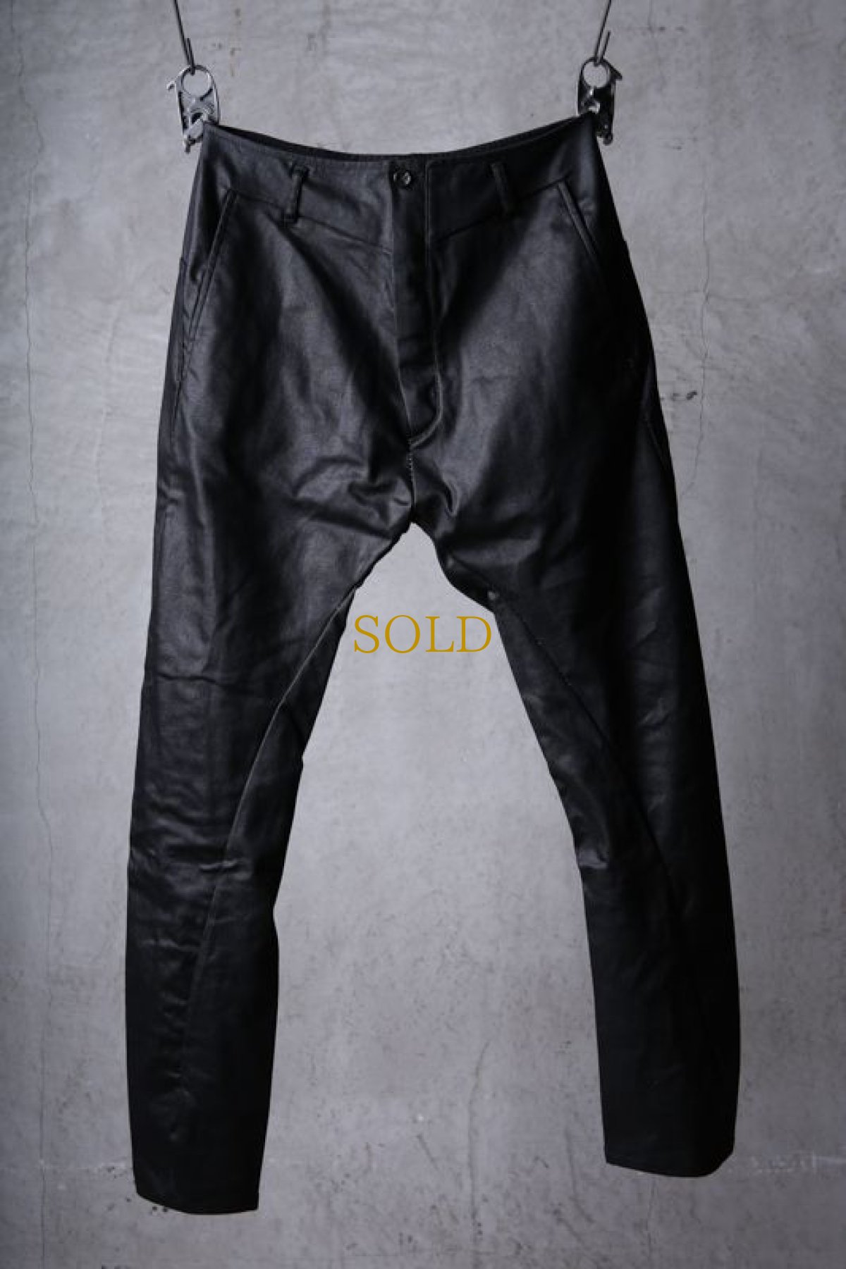 画像1: incarnation / インカネーション / 31981-6452 / COTTON ELASTANE DENIM LONG DARTS SARROUEL PANTS (1)