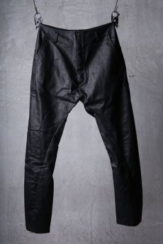 画像1: incarnation / インカネーション / 31981-6452 / COTTON ELASTANE DENIM LONG DARTS SARROUEL PANTS (1)