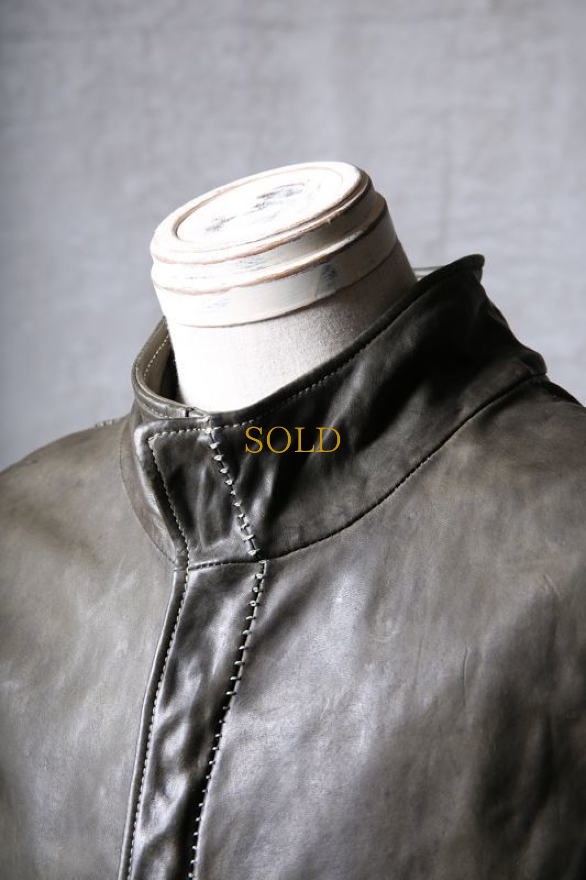 画像14: incarnation / インカネーション / 12111-41287 / HORSE LEATHER Z/F BLOUSON H/N MOTO #2 O/P ARM LINED (14)