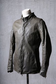 画像2: incarnation / インカネーション / 12111-41287 / HORSE LEATHER Z/F BLOUSON H/N MOTO #2 O/P ARM LINED (2)