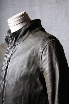 画像15: incarnation / インカネーション / 12111-41287 / HORSE LEATHER Z/F BLOUSON H/N MOTO #2 O/P ARM LINED (15)